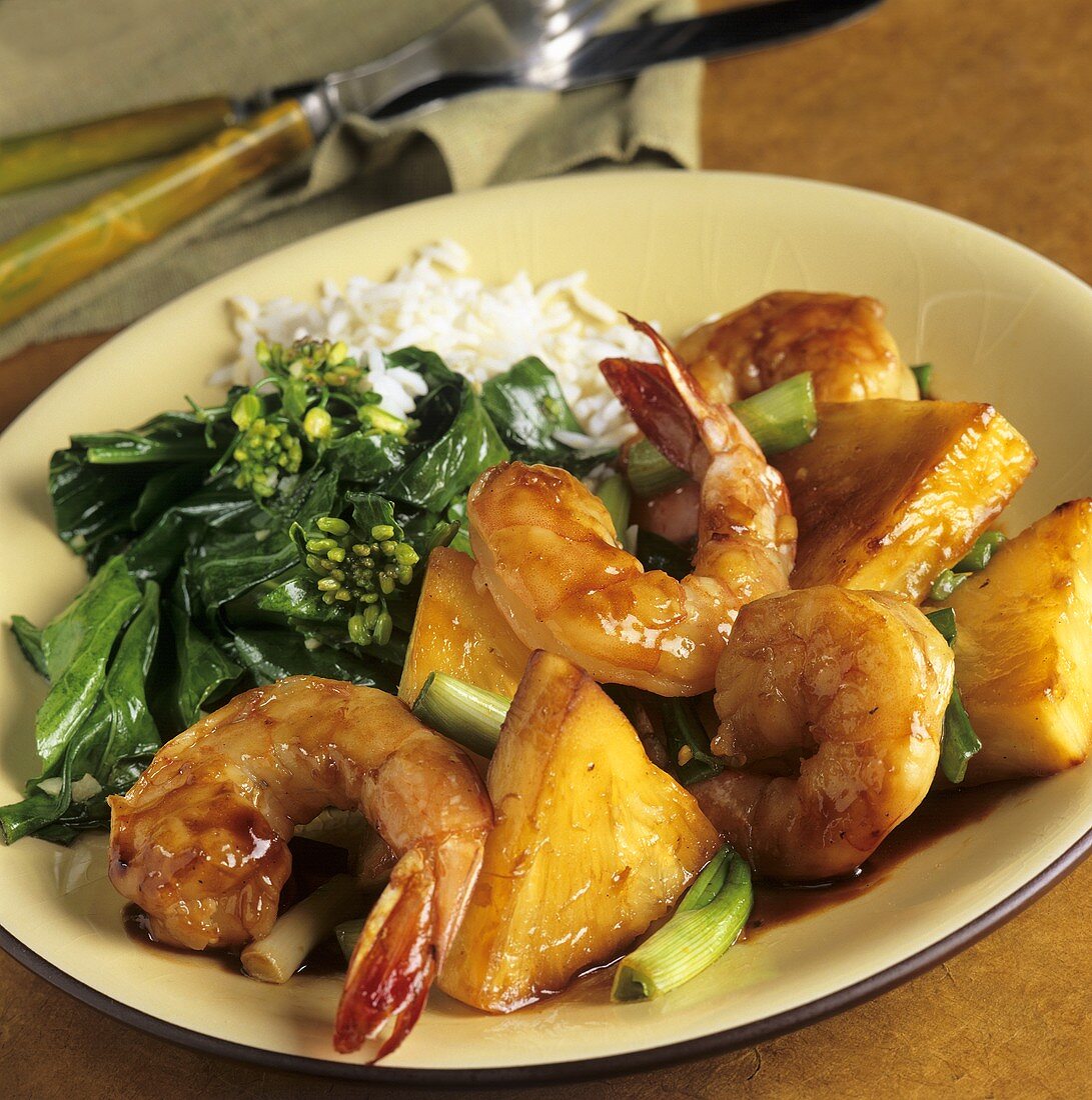 Sweet and Sour Shrimp with Basmati Rice