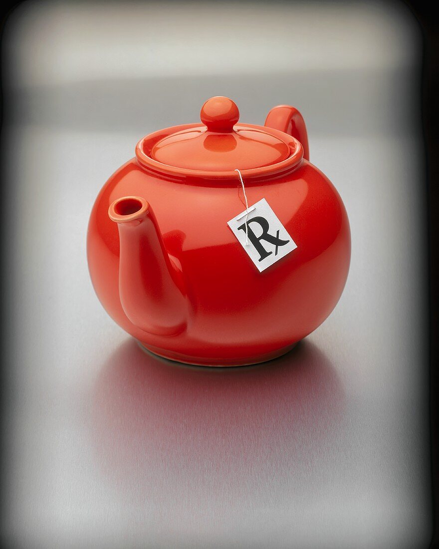 Teapot with RX Tea Bag