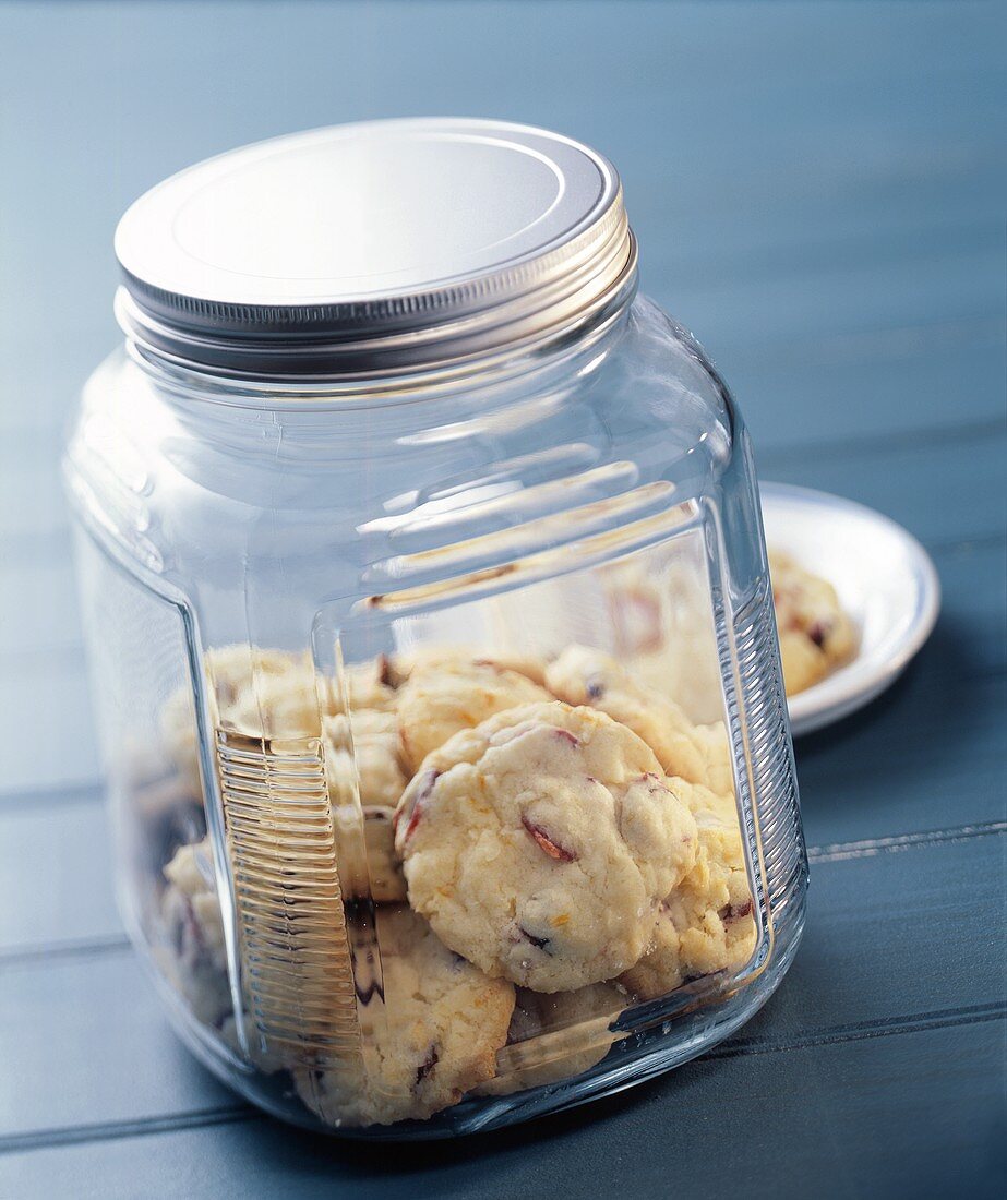 Cranberry-Cookies im Schraubglas