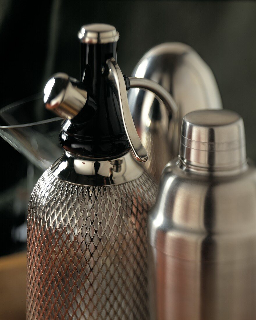 Bar Utensils; Siphon and Shaker