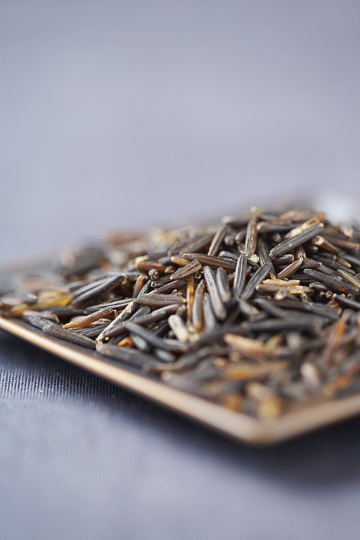 Close Up of Wild Rice on a Dish