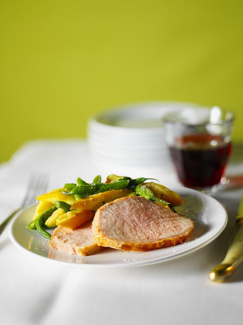 Slice Pork Fillet with Mixed Vegetables