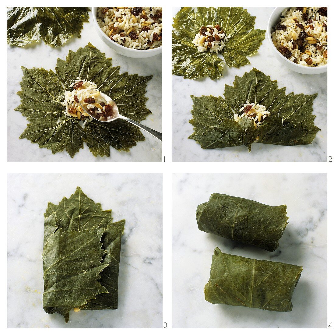 Stuffing vine leaves