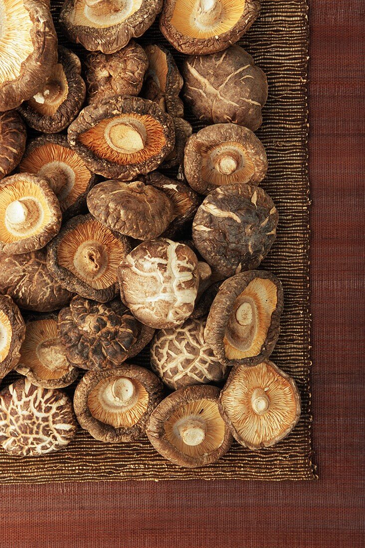 Many Dried Chinese Mushrooms