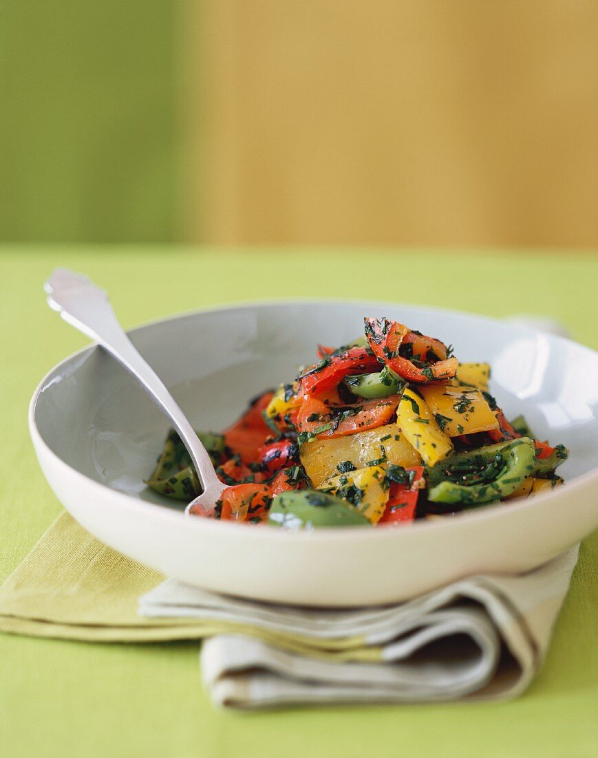 Bell Pepper and Herb Stir Fry