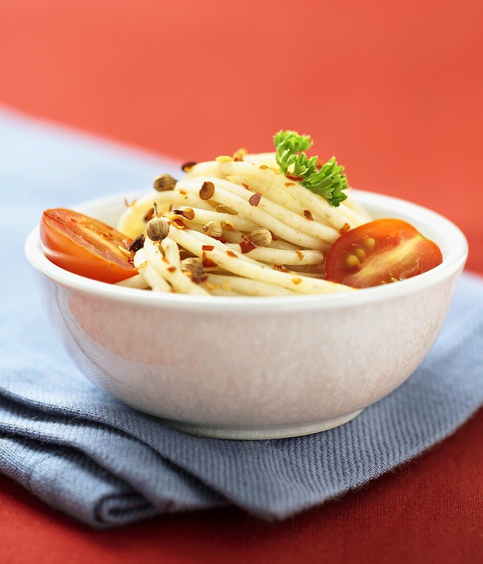 Bowl of Pasta with Tomatoes