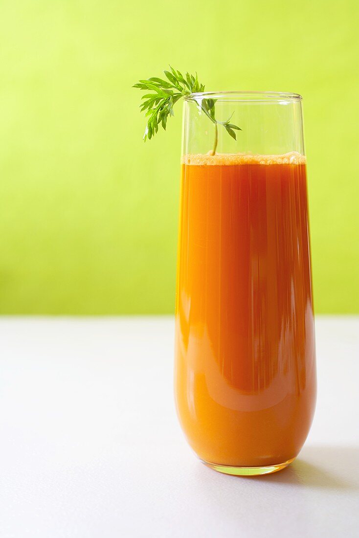 Tall Glass of Carrot Juice