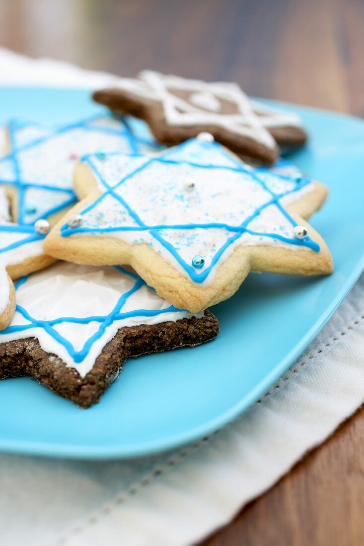 Jüdische Sternplätzchen zu Hannukah