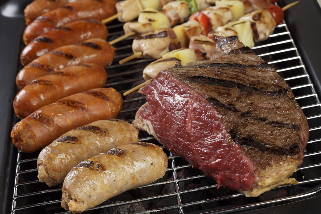Various Meat on the Grill