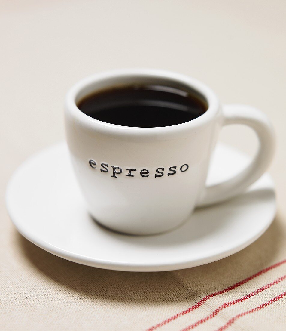 Eine Tasse Espresso