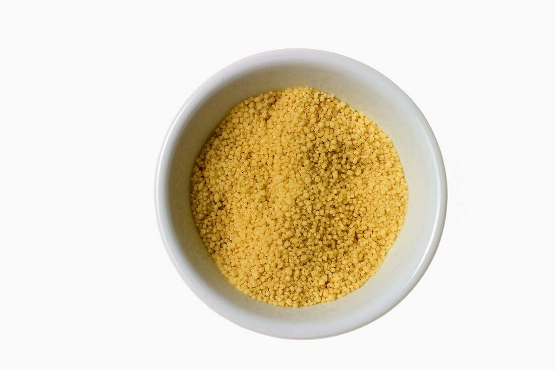 Couscous in a White Bowl