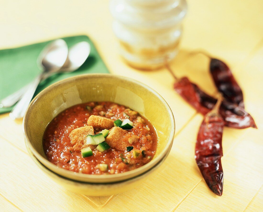 Gazpacho with croutons