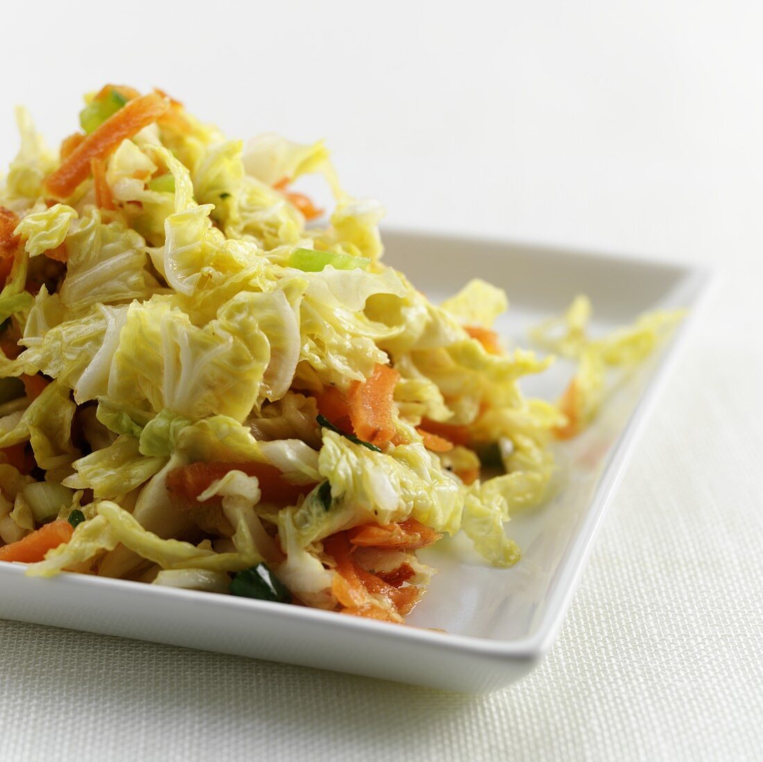 Chinese cabbage salad with carrots