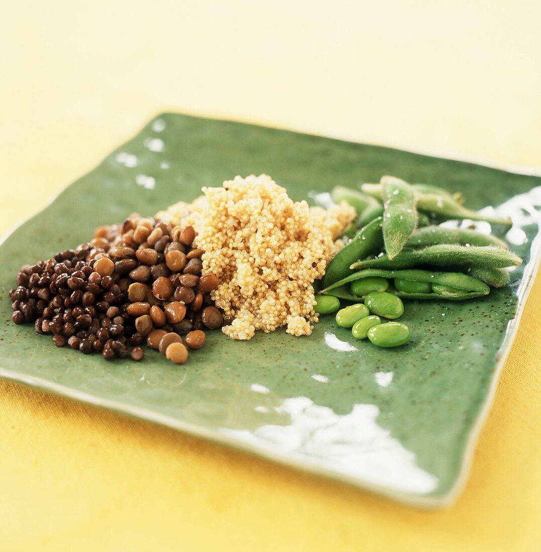 Couscous with Lentils and Soybeans