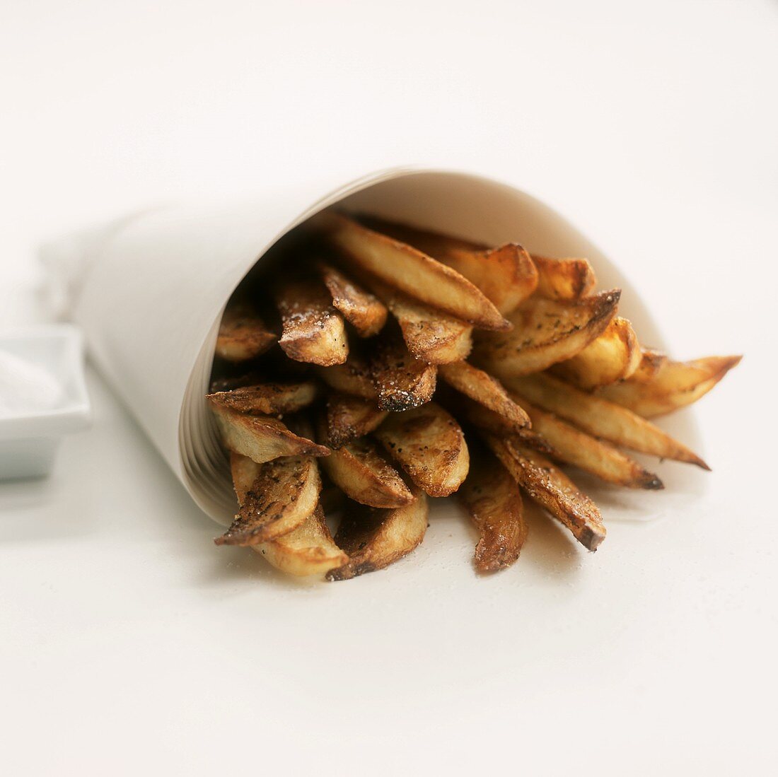 Spicy Potato Wedges Wrapped in Paper
