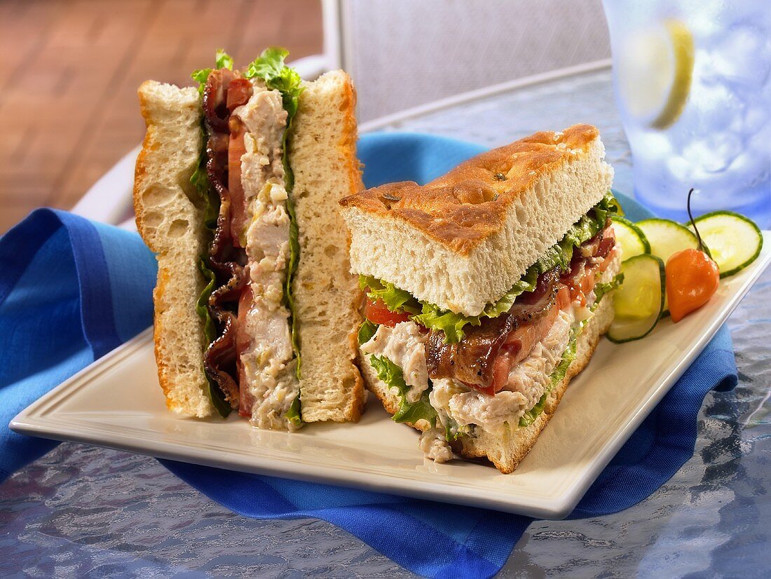 A Turkey Salad Sandwich