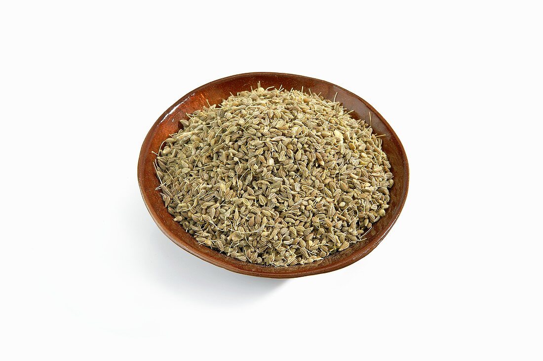 Aniseed in a Brown Bowl
