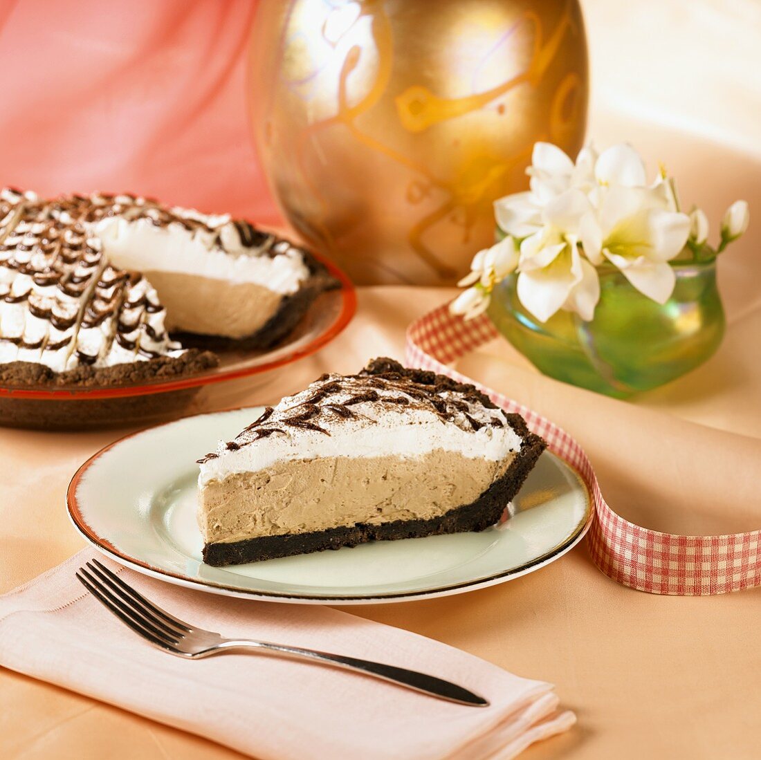 A Slice of Mocha Mousse Pie