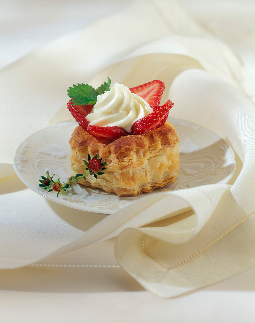 Puff Pastry Strawberry Shortcake