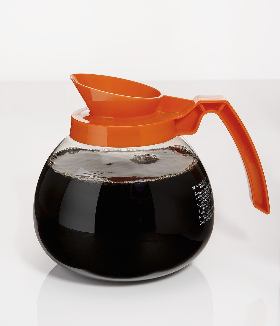 Caffeine-free coffee in glass jug (USA)
