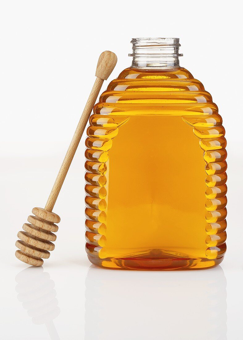 A Jar of Honey with a Server