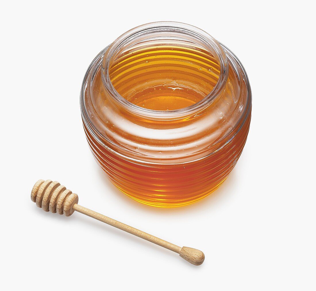 A Jar of Honey with a Server