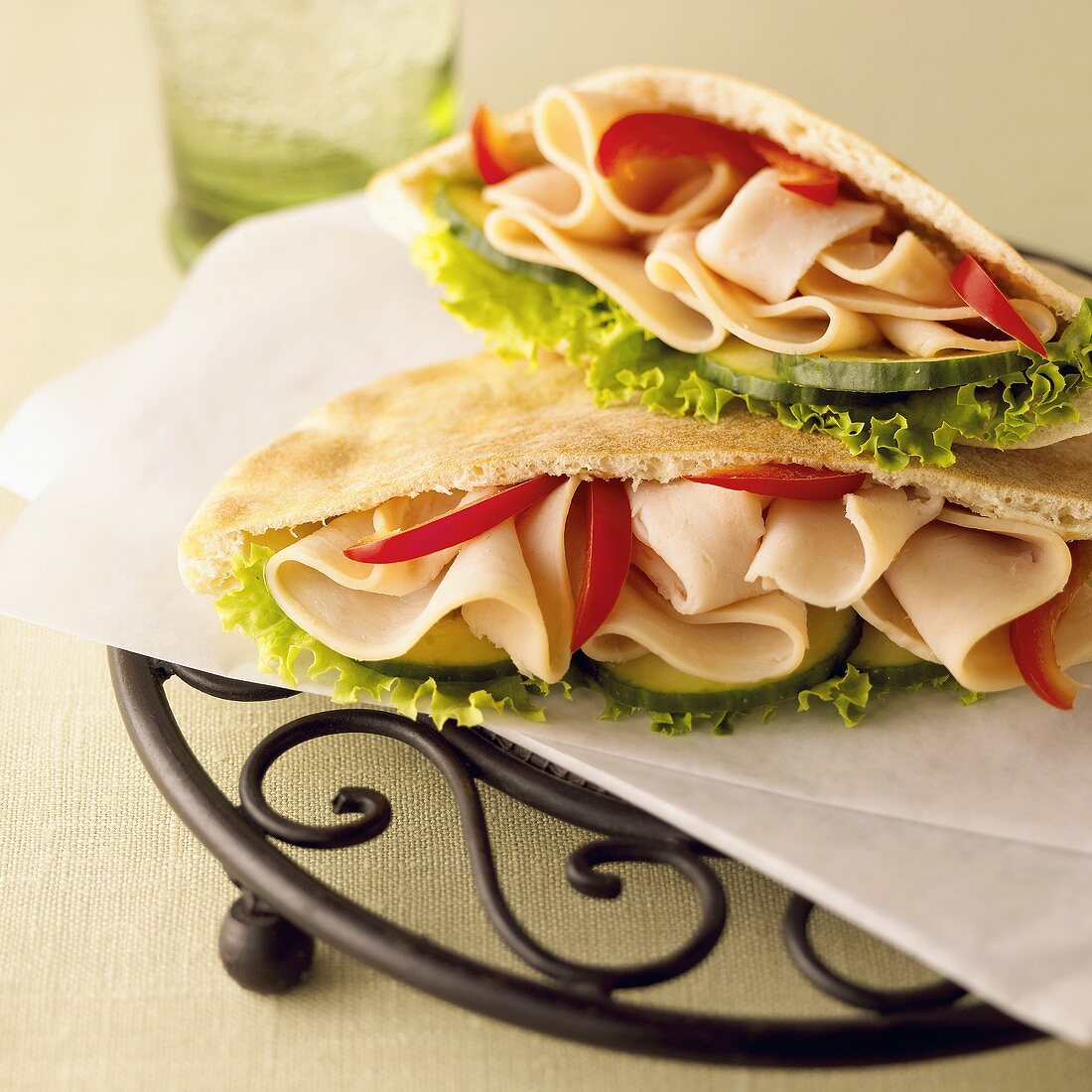 Turkey Pita Sandwiches