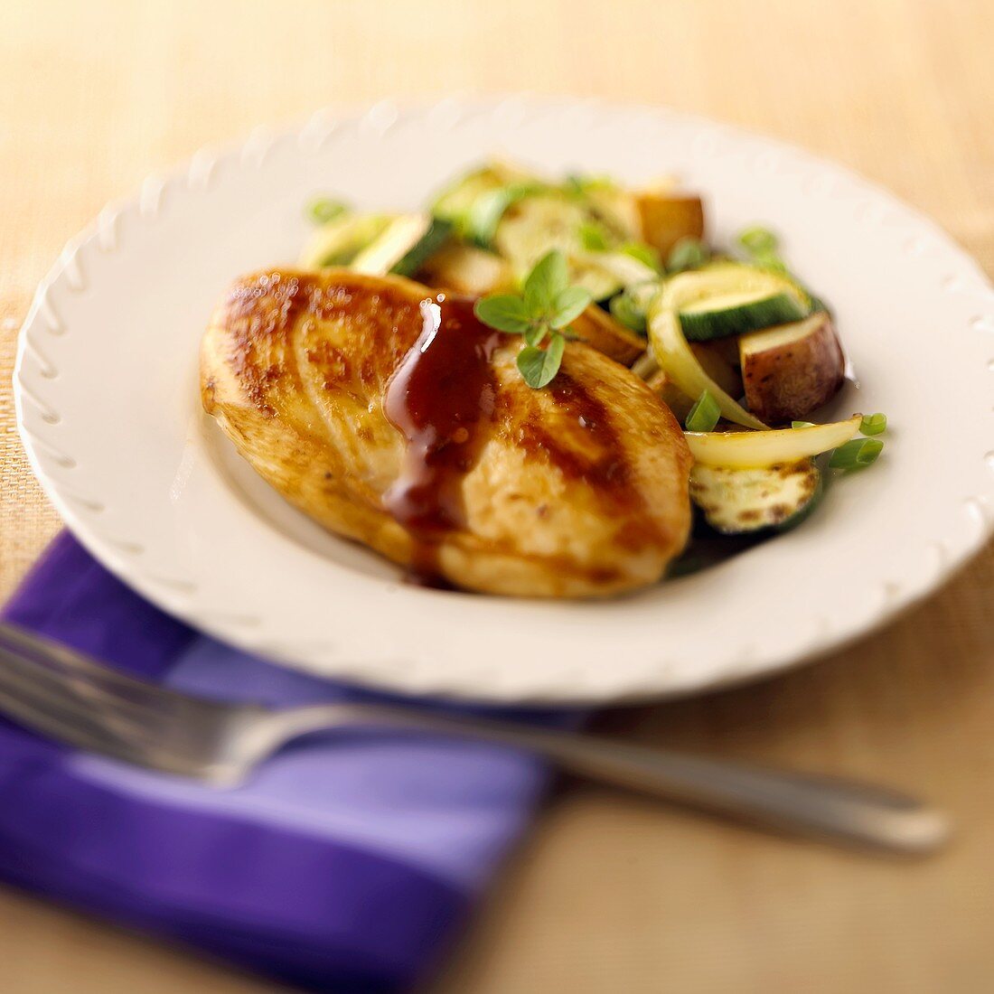A Chicken Breast with Mixed Veggies