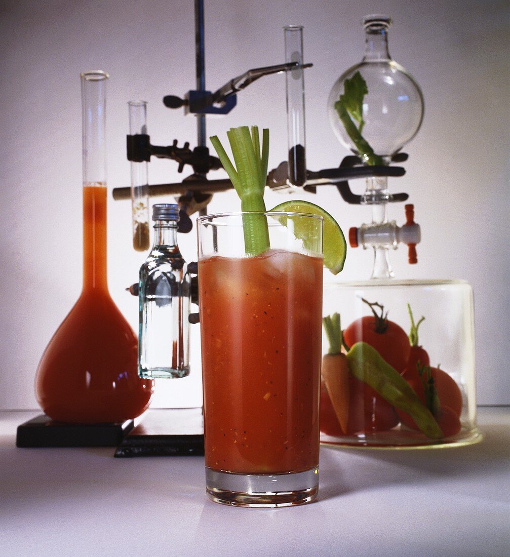 A Glass of Mixed Vegetable Juice