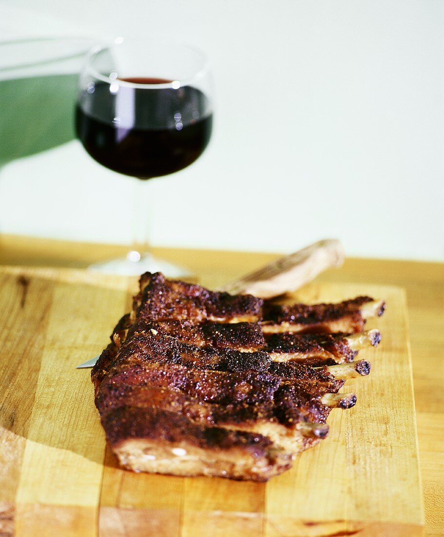 Baby Back Ribs with Red Wine