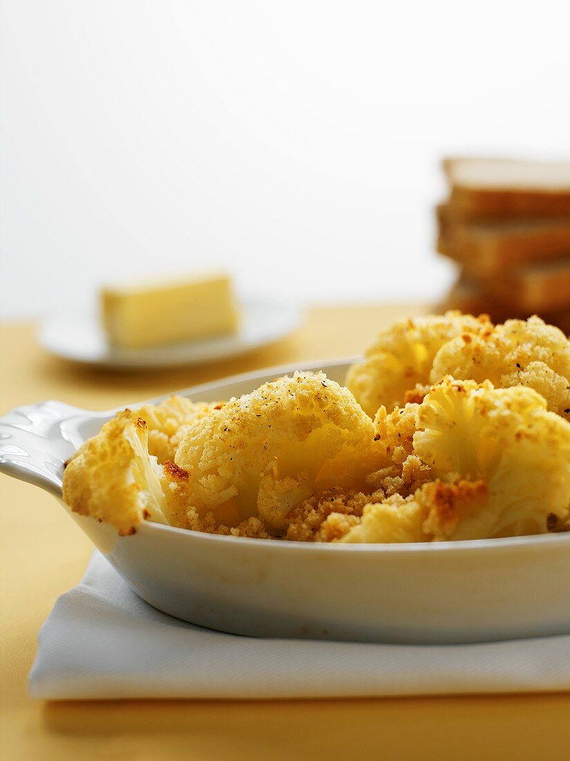 Breaded and Baked Cauliflower