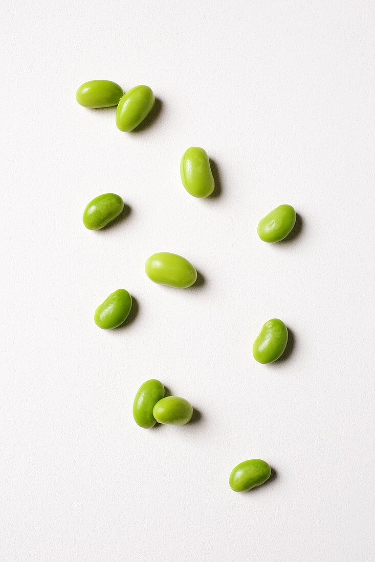 Soy Beans on a White Background