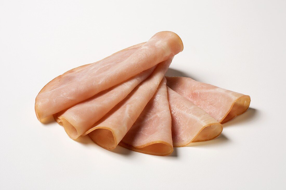 Slices of deli ham