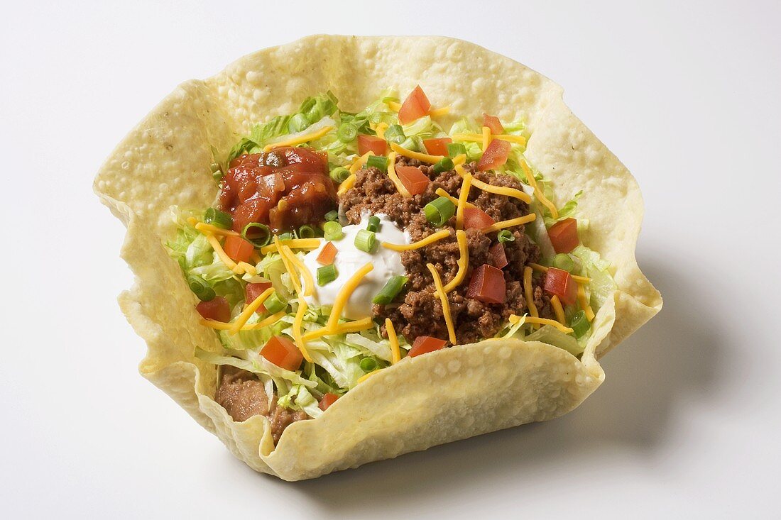 Tacosalat mit Hackfleisch