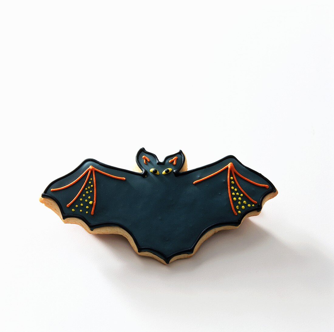 A bat biscuit for Halloween