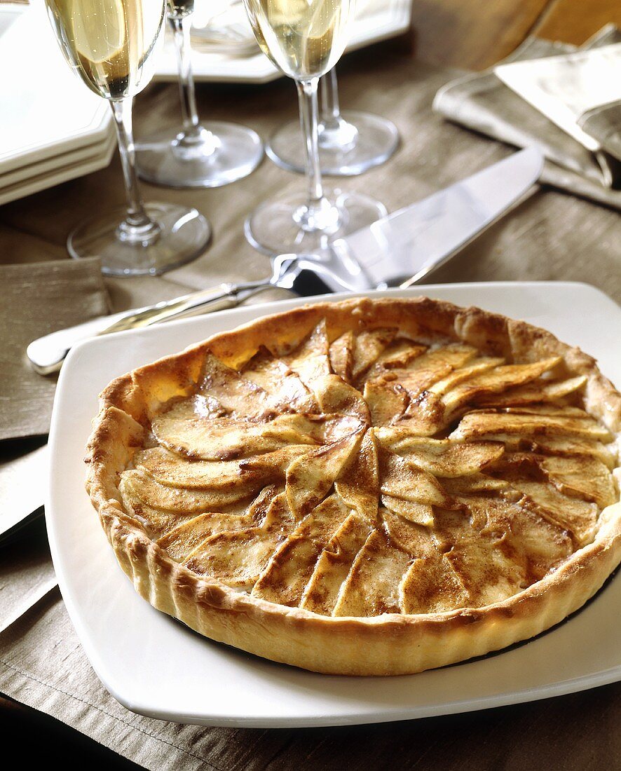 An Apple Tart with Champagne
