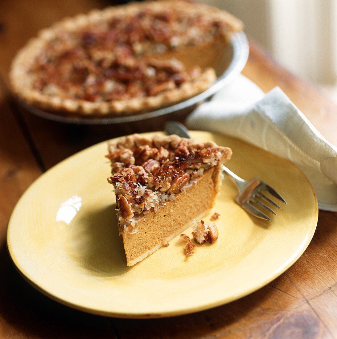 Pumpkin-Pecan-Pie mit Kokos (USA)