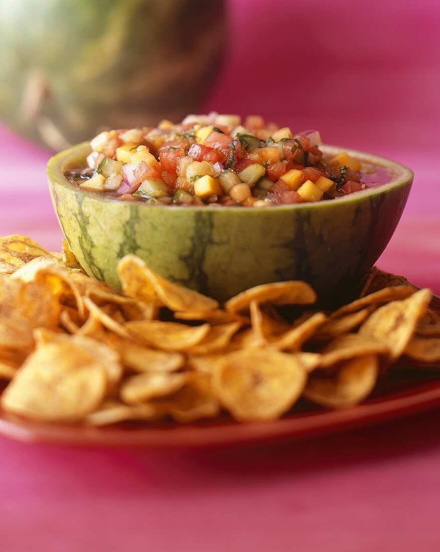 Homemade Salsa with Chips