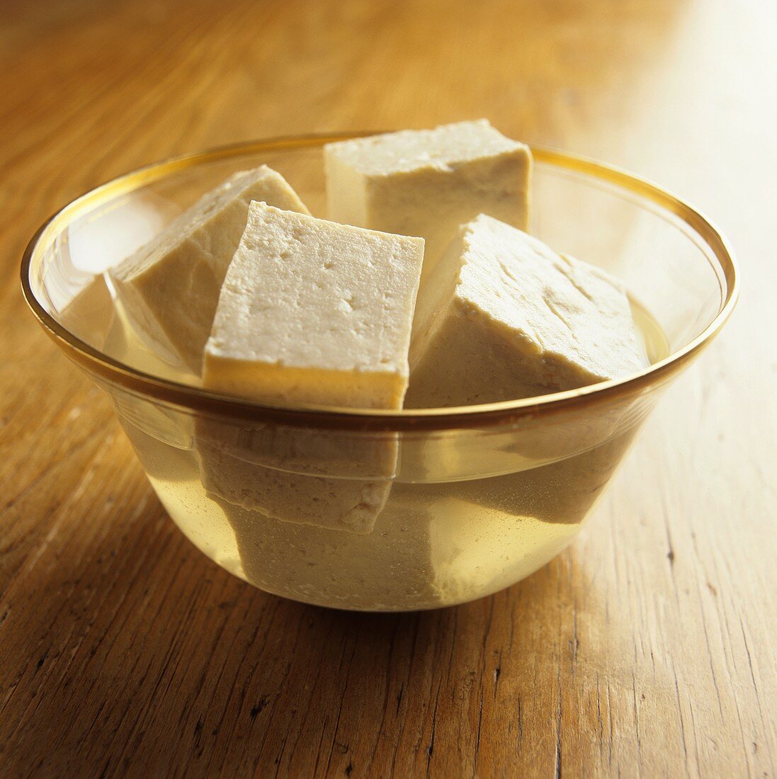 Tofu Cubes in a Bowl