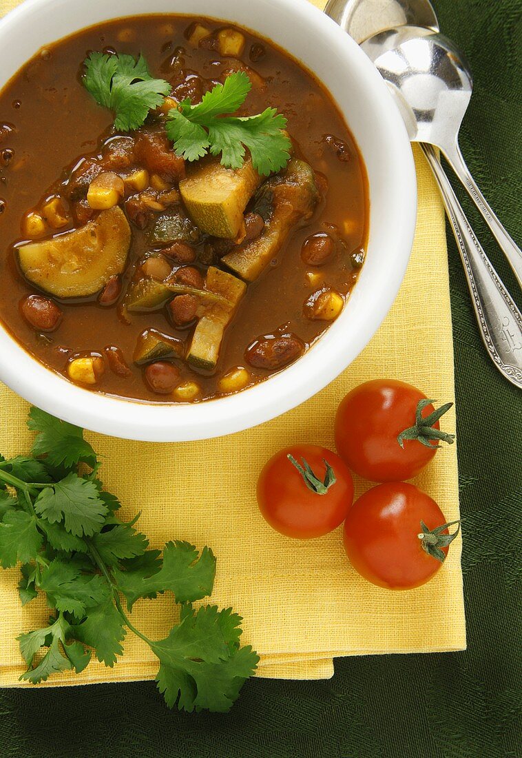 Chili Sin Carne mit Zucchini