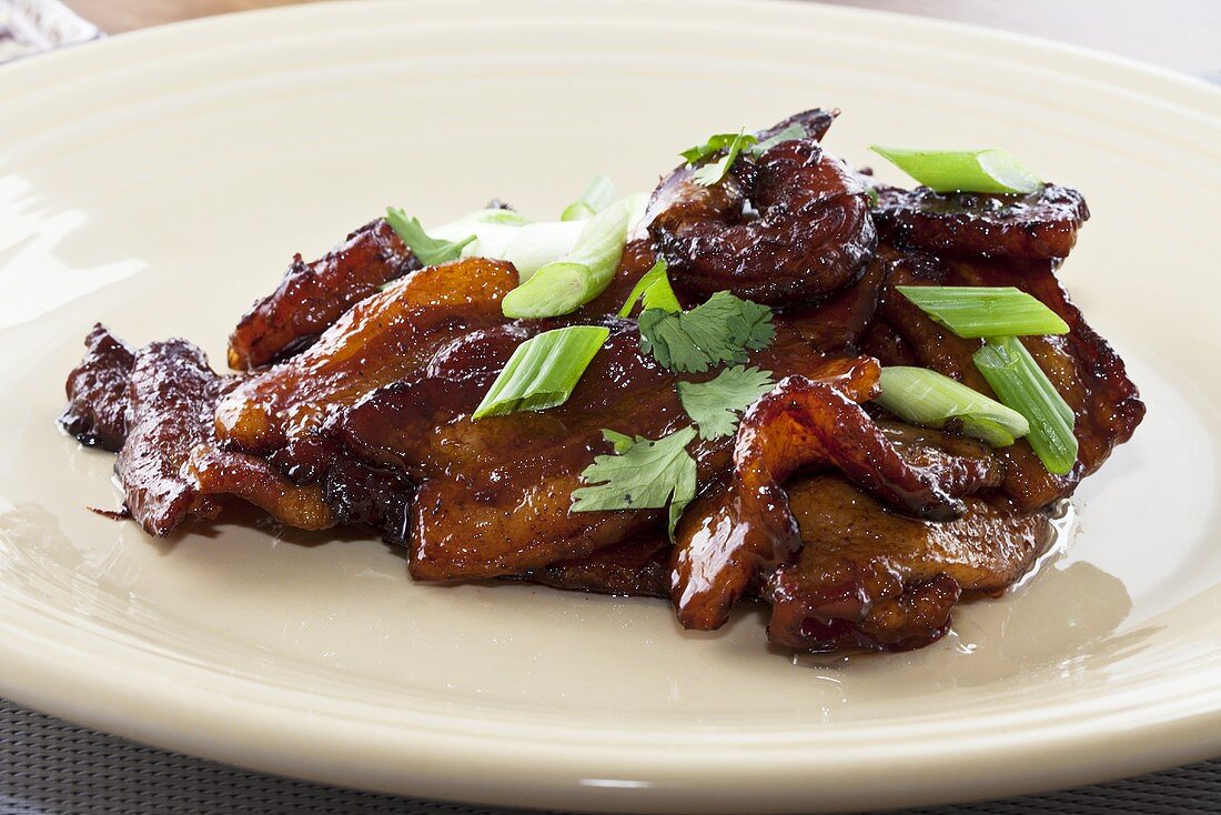 Caramelised pork belly and prawns (Vietnam)