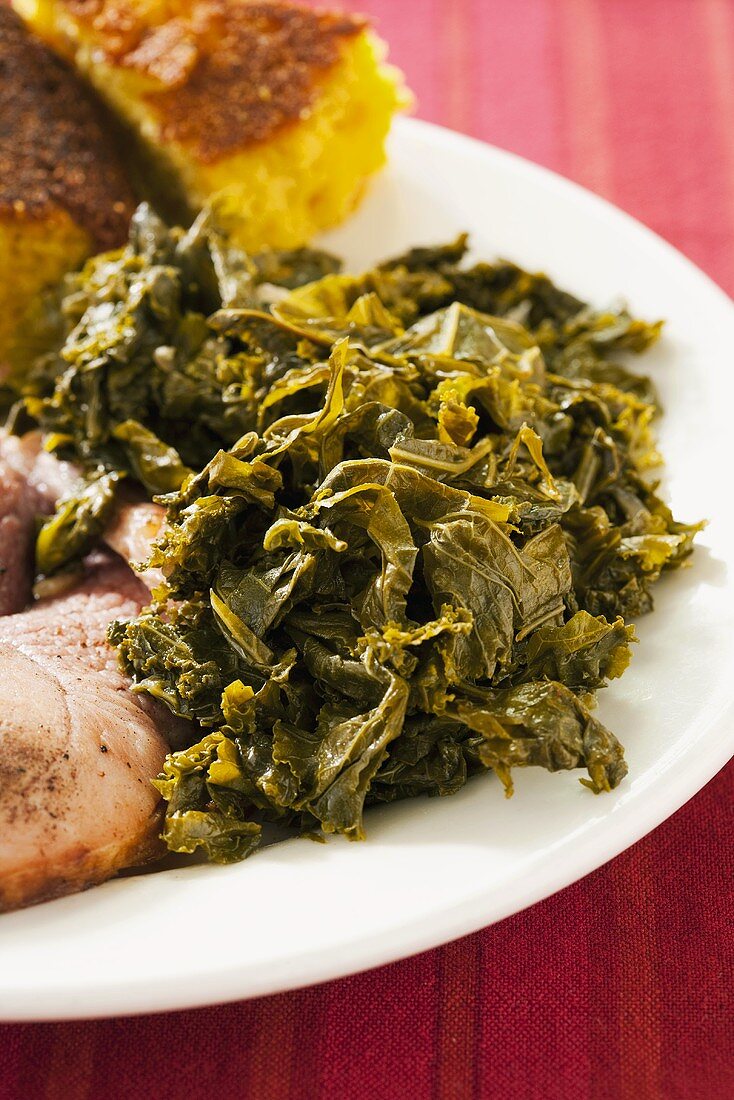 Braised Greens as a Side Dish
