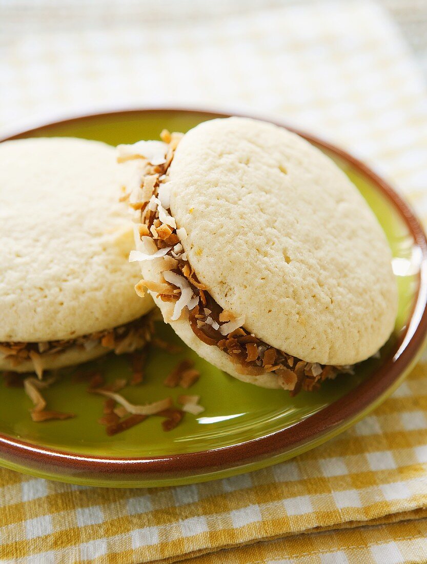 Alfajores (cookie sandwiches with caramel and coconut, Argentina)