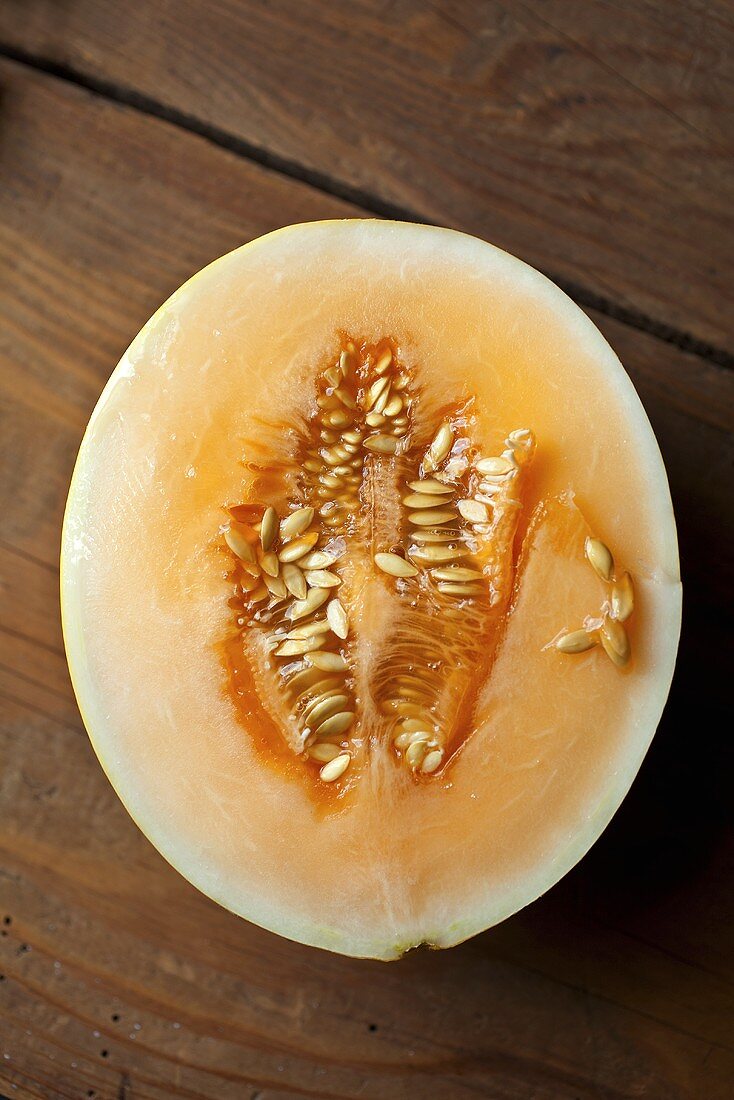 Halbe Cantaloupemelone