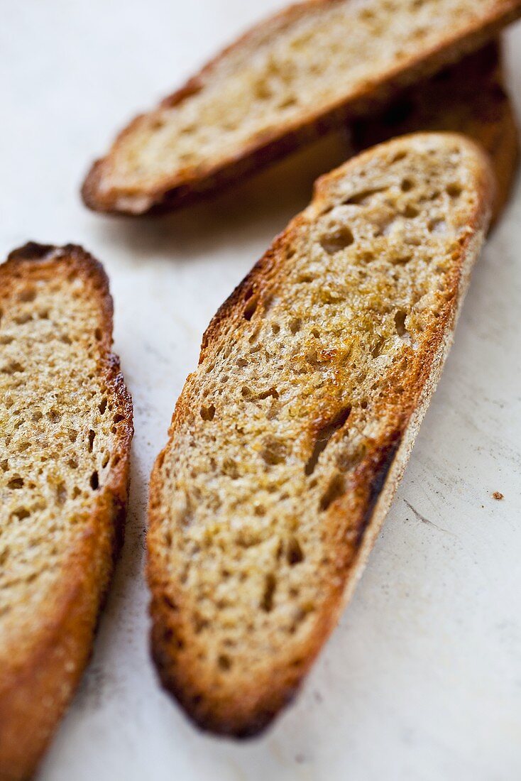 Mehrere Röstbrotscheiben