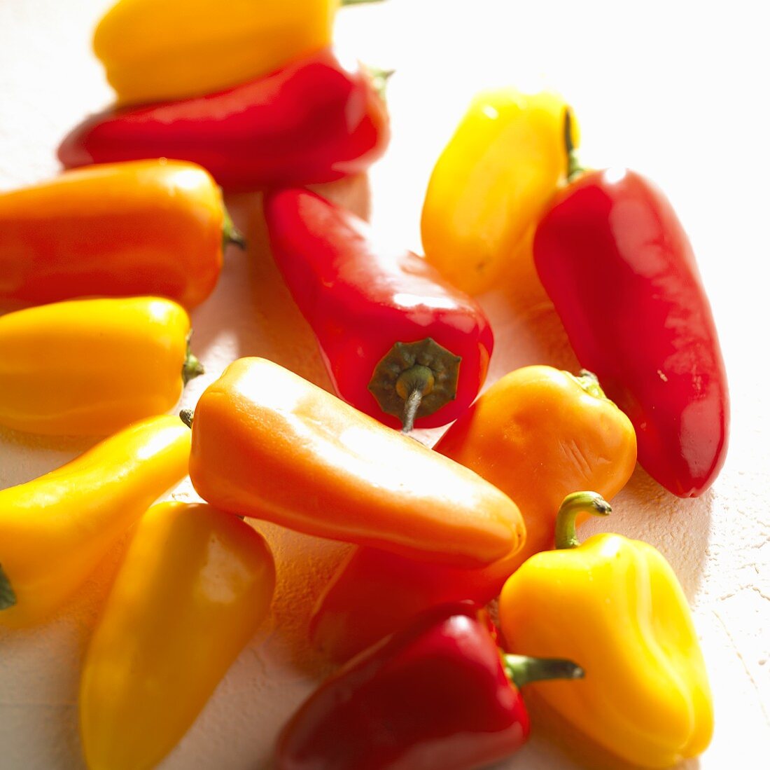 Fresh Red, Yellow and Orange Peppers