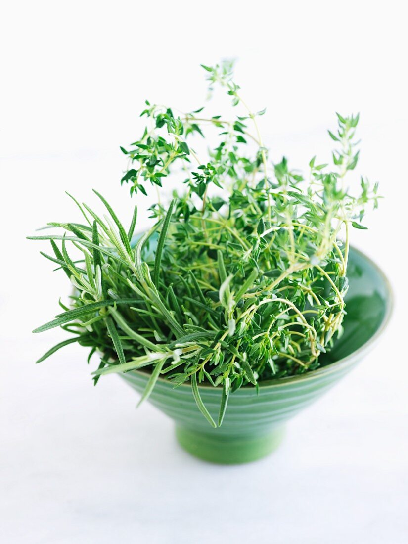 Fresh Organic Rosemary and Thyme