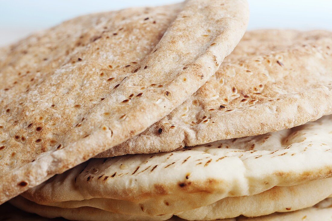 Pita Bread; Stacked