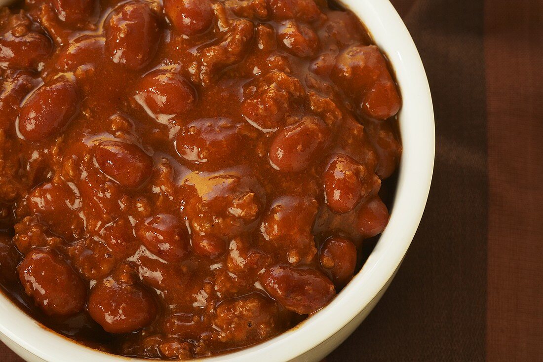Bowl of Chili; From Above