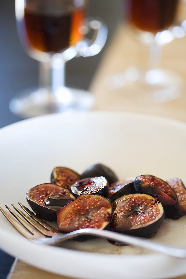 Baked Figs with Aged Balsamic Sherry